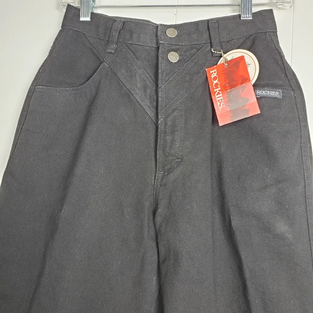 NWT Rockies high waisted mom 90s y2k jeans Vintage deadstock in jet black